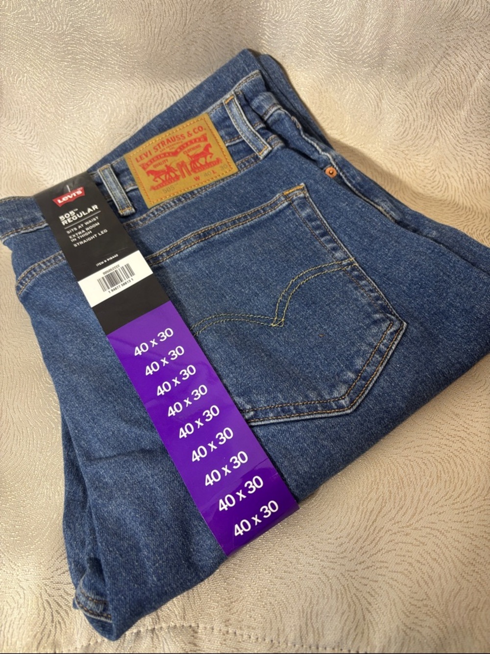 Levi's Dark Blue Folded Denim Jeans 0117